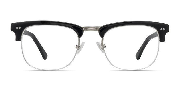 Brunel Noir Acétate Montures de lunettes de vue d'EyeBuyDirect