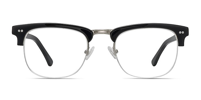 Brunel Noir Acétate Montures de lunettes de vue d'EyeBuyDirect