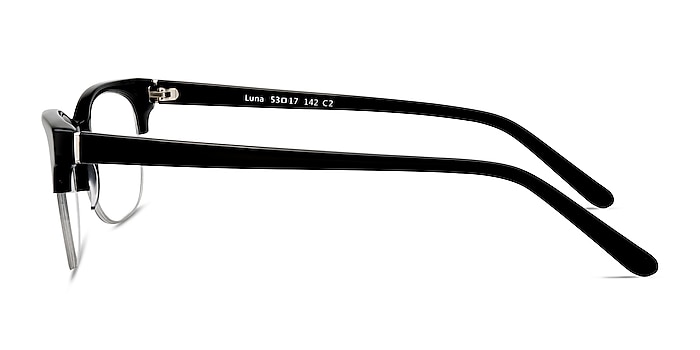 Luna Black Acetate Eyeglass Frames from EyeBuyDirect