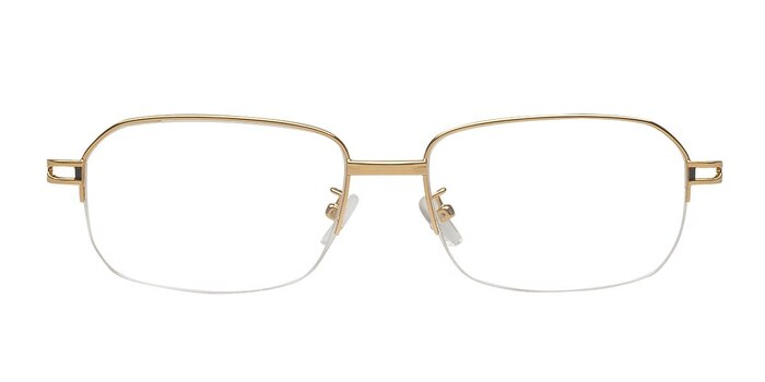 8818 Doré Métal Montures de lunettes de vue d'EyeBuyDirect