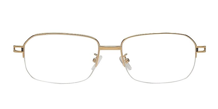 8818 Golden Metal Eyeglass Frames from EyeBuyDirect