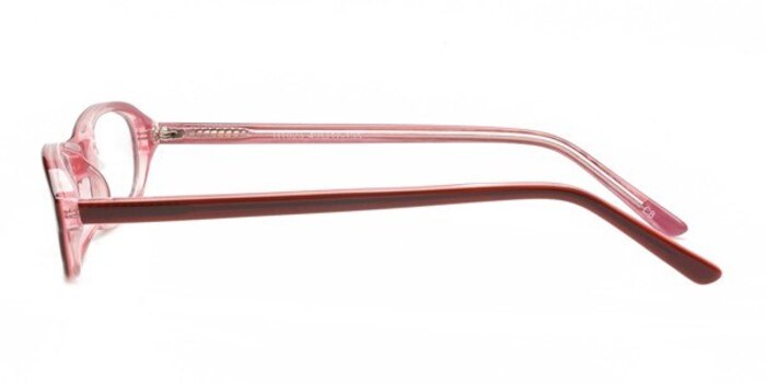 HT023 Red/Pink Acétate Montures de lunettes de vue d'EyeBuyDirect