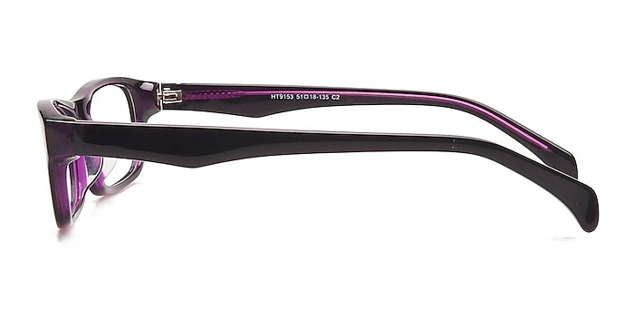 HT9153 Black/Purple Acetate Eyeglass Frames from EyeBuyDirect
