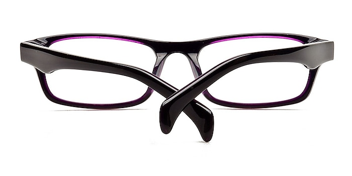 Black/Purple HT9153 -  Colorful Acetate Eyeglasses