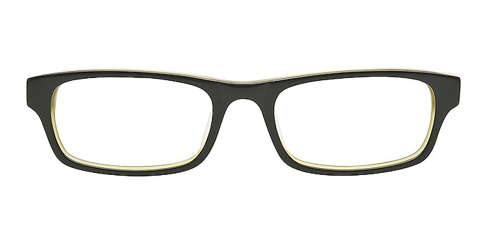 HT9153 Black/Green Acetate Eyeglass Frames from EyeBuyDirect