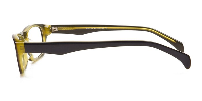 HT9153 Black/Green Acétate Montures de lunettes de vue d'EyeBuyDirect