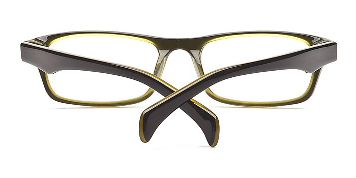 Black/Green HT9153 -  Colorful Acetate Eyeglasses
