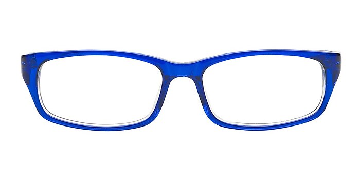 HT9236 Blue Acetate Eyeglass Frames from EyeBuyDirect