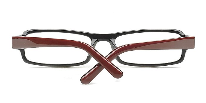 Black/Burgundy HT9257 -  Acetate Eyeglasses