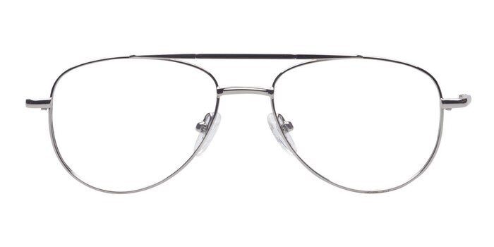 Abdulino Argenté Métal Montures de lunettes de vue d'EyeBuyDirect