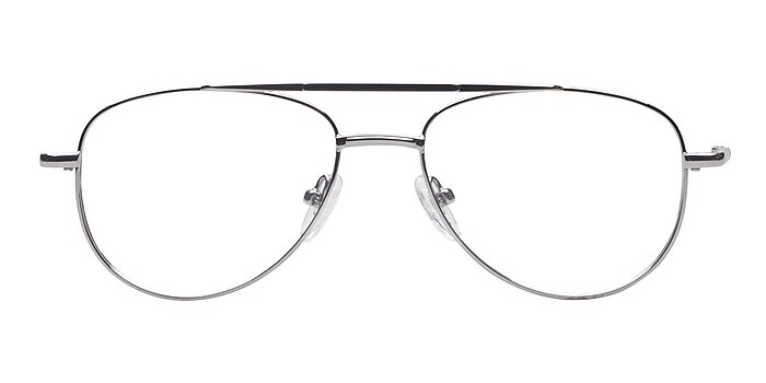 Abdulino Silver Metal Eyeglass Frames from EyeBuyDirect