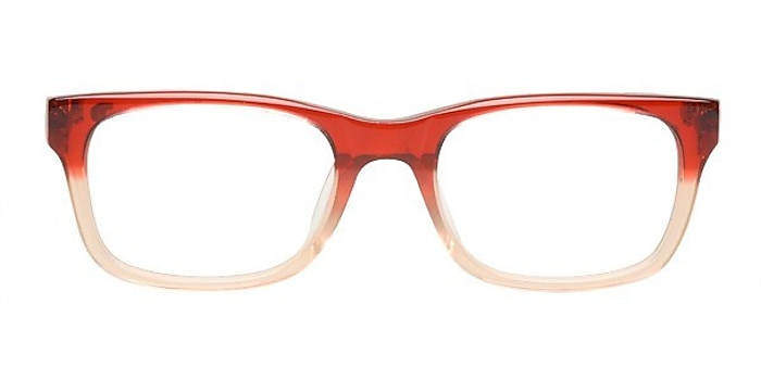 Kacy Red/Clear Acetate Eyeglass Frames from EyeBuyDirect