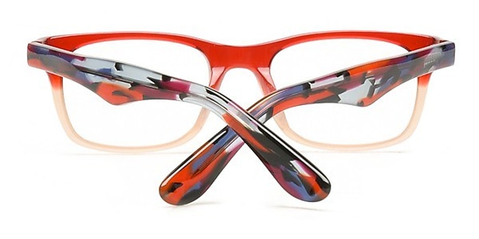 Red/Clear Kacy -  Colorful Acetate Eyeglasses
