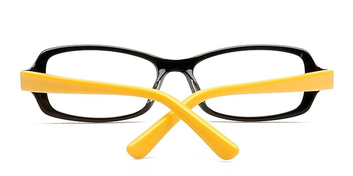 Black/Yellow Segezha -  Colorful Acetate Eyeglasses