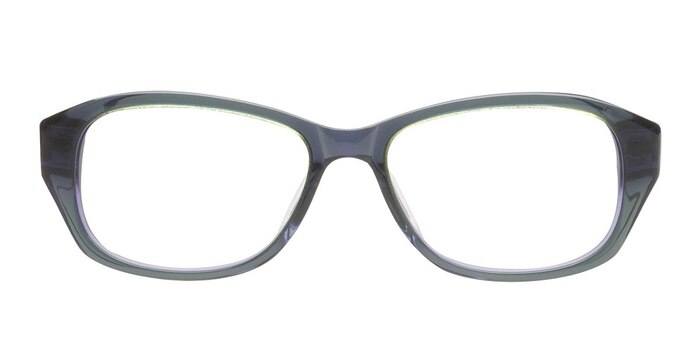 Noyabrsk Green/Purple Acétate Montures de lunettes de vue d'EyeBuyDirect