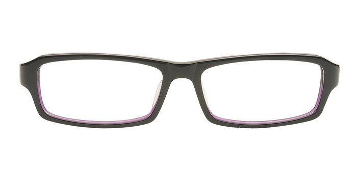 Tuapse Black/Purple Acetate Eyeglass Frames from EyeBuyDirect