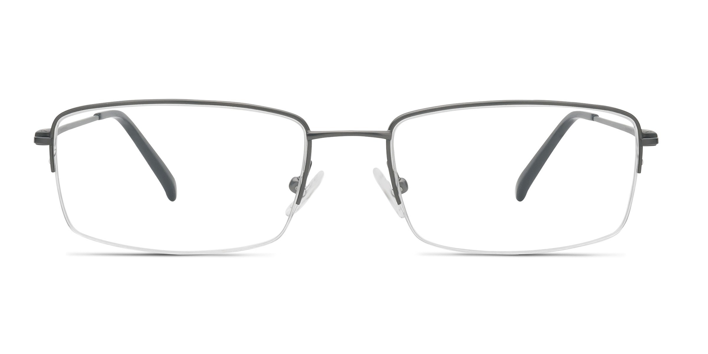 Kanick Kanick Rectangle Gunmetal Semi Rimless Eyeglasses | Eyebuydirect Canada