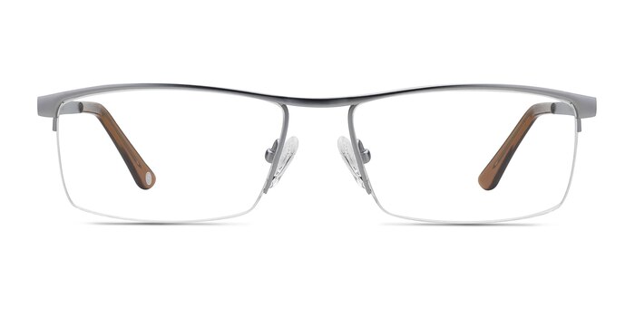Lake Gray Titanium Eyeglass Frames from EyeBuyDirect