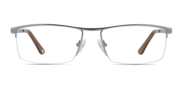 Lake Gray Titanium Eyeglass Frames from EyeBuyDirect