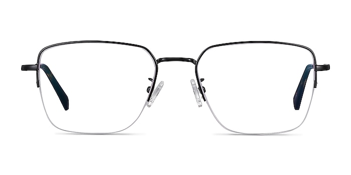 James Noir Titane Montures de lunettes de vue d'EyeBuyDirect