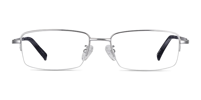 Remington Silver Titanium Eyeglass Frames from EyeBuyDirect