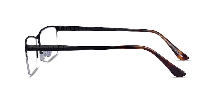 Ted Matte Black Titanium Eyeglass Frames from EyeBuyDirect