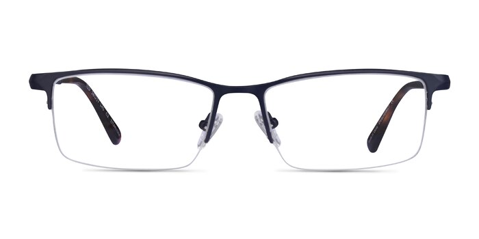 Ted Matte Dark Blue Titane Montures de lunettes de vue d'EyeBuyDirect