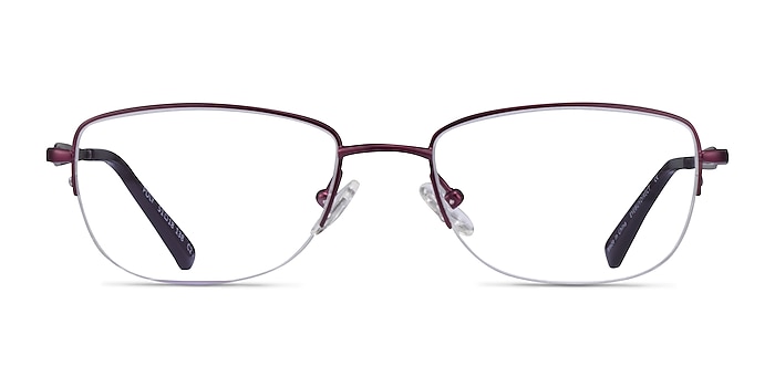Poly Matte Purple Titanium Eyeglass Frames from EyeBuyDirect