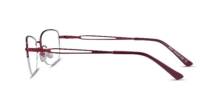 Poly Matte Red Titanium Eyeglass Frames from EyeBuyDirect