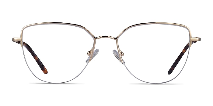 Camilla Gold Titanium Eyeglass Frames from EyeBuyDirect