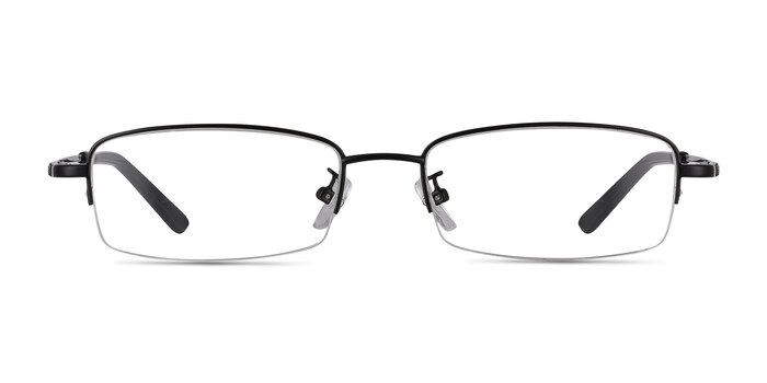 Penticton Black Metal Eyeglass Frames from EyeBuyDirect