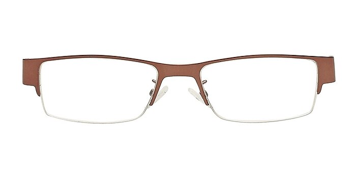 Makaryev Brown Metal Eyeglass Frames from EyeBuyDirect