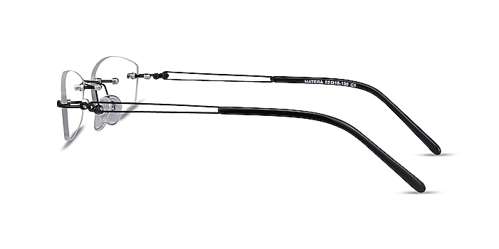 Matera Noir Métal Montures de lunettes de vue d'EyeBuyDirect
