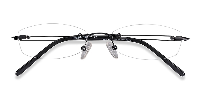 Black Matera -  Lightweight Metal Eyeglasses