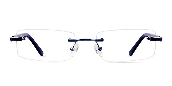 Montecelio Blue Metal Eyeglass Frames from EyeBuyDirect