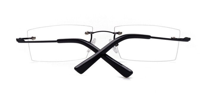 Black Laredo -  Lightweight Metal Eyeglasses