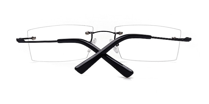 Black Laredo -  Lightweight Metal Eyeglasses