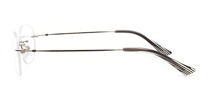Pompano Gunmetal Metal Eyeglass Frames from EyeBuyDirect