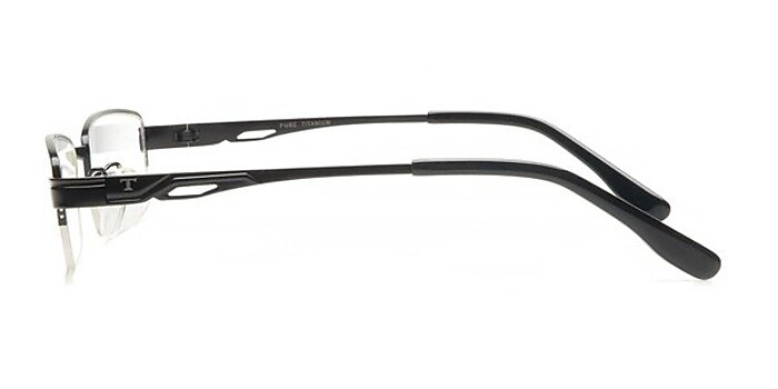8310 Black Titanium Eyeglass Frames from EyeBuyDirect