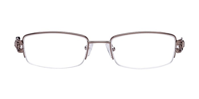 M6004 Brown Metal Eyeglass Frames from EyeBuyDirect