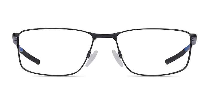 Oakley Socket 5.0 Satin Black & Blue Metal Eyeglass Frames from EyeBuyDirect