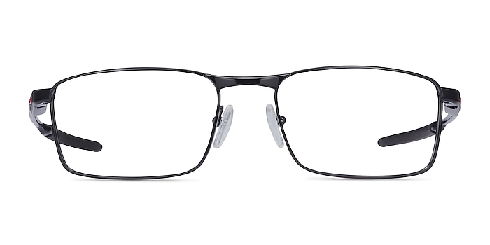 Oakley Fuller Polished Black Metal Eyeglass Frames from EyeBuyDirect