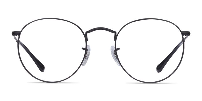 Ray-Ban RB3447V Round Noir Métal Montures de lunettes de vue d'EyeBuyDirect