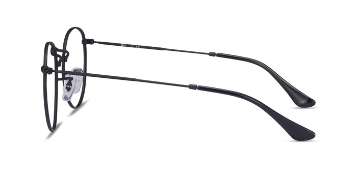 Ray-Ban RB3447V Round Noir Métal Montures de lunettes de vue d'EyeBuyDirect