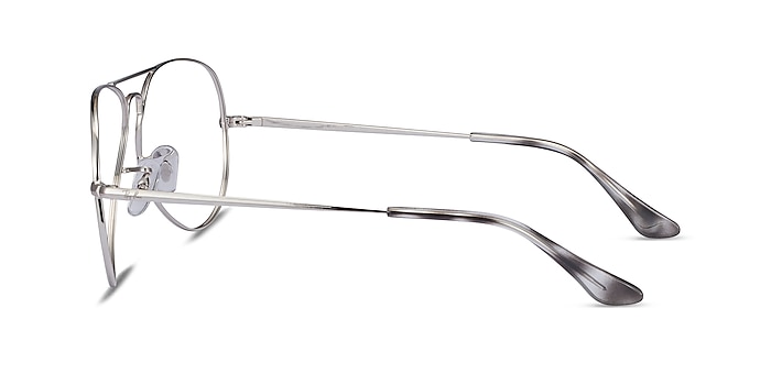Ray-Ban RB6489 Aviator Silver Metal Eyeglass Frames from EyeBuyDirect