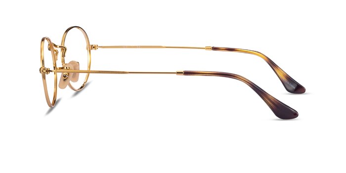 Ray-Ban RB3547V Oval Gold Metal Eyeglass Frames from EyeBuyDirect