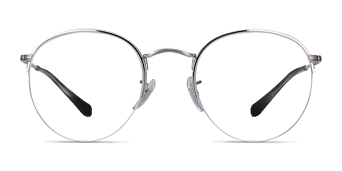 Ray-Ban RB3947V Round Silver Metal Eyeglass Frames from EyeBuyDirect
