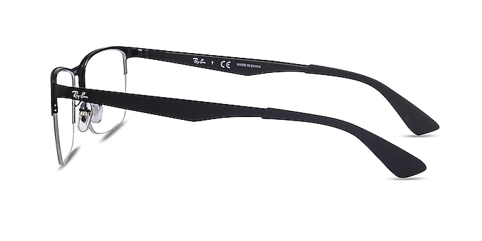 Ray-Ban RB6335 Black Metal Eyeglass Frames from EyeBuyDirect