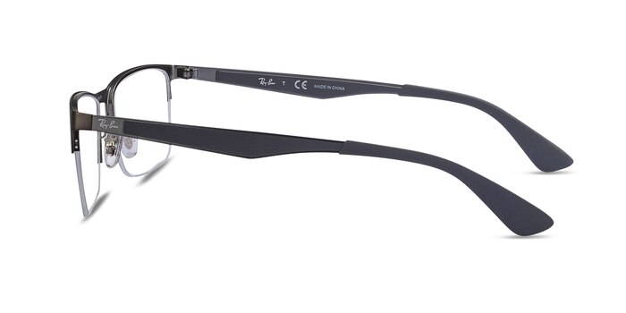 Ray-Ban RB6335 Gunmetal Metal Eyeglass Frames from EyeBuyDirect