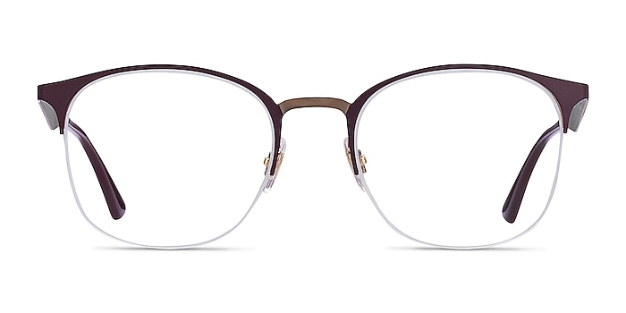 Ray-Ban RB6422 Bordeaux Gold Metal Eyeglass Frames from EyeBuyDirect